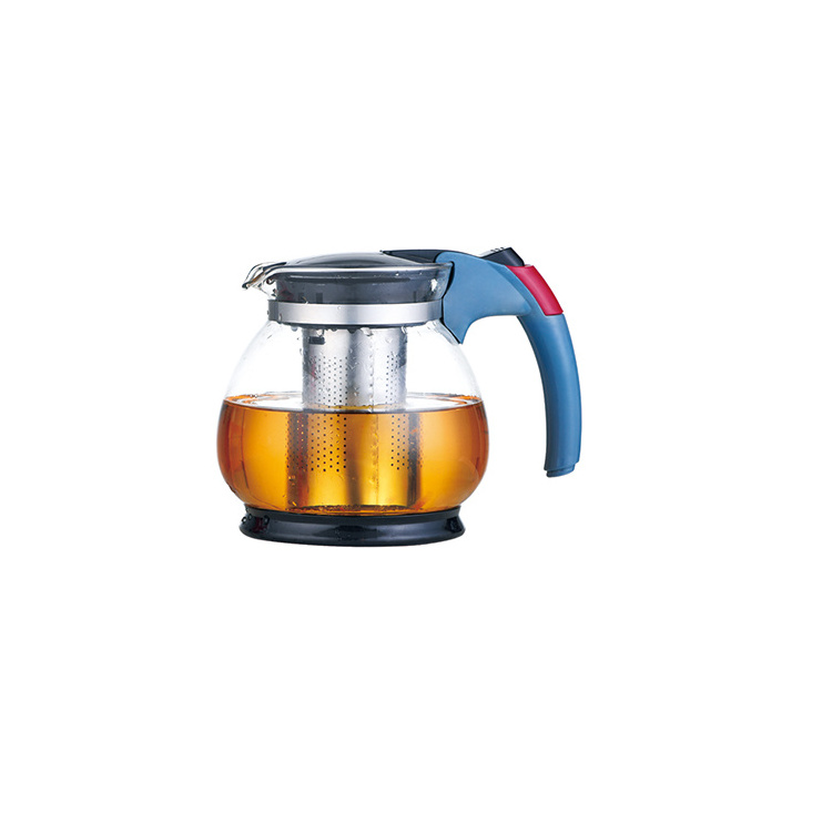 Lazy Semi-Automatic Glass Teapot household Kungfu Glass Tea Set Heat Resistant Glass Tea Pot With Strainer