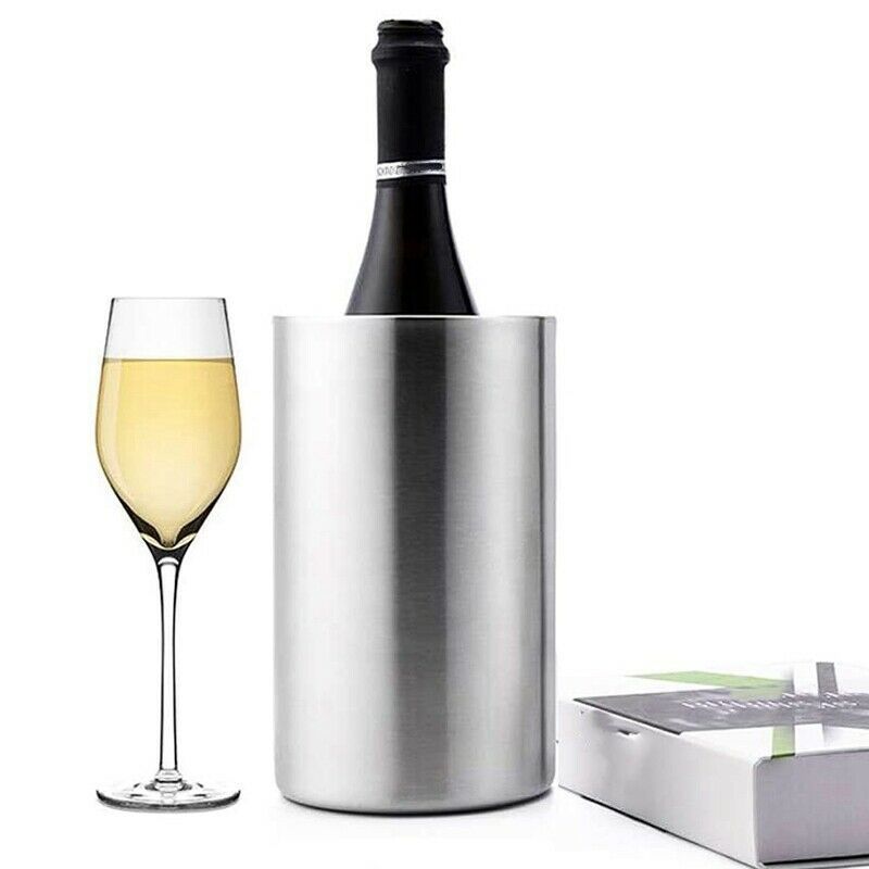 1600ml wine chiller  Stainless Steel Wine Cooler Double Wall Wine Bottle Chiller Champagne Ice Bucket