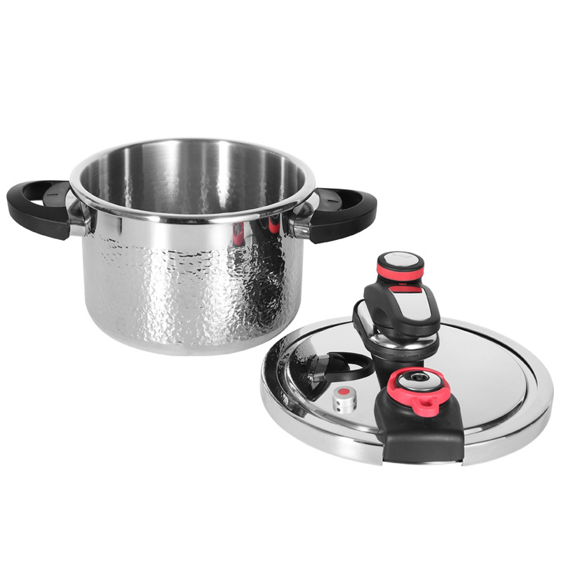 High quality triply stainless steel  pressure cookers cooking pot with hammer design