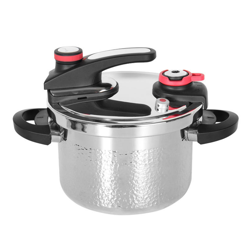 High quality triply stainless steel  pressure cookers cooking pot with hammer design