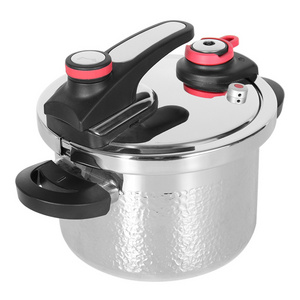 High quality triply stainless steel  pressure cookers cooking pot with hammer design