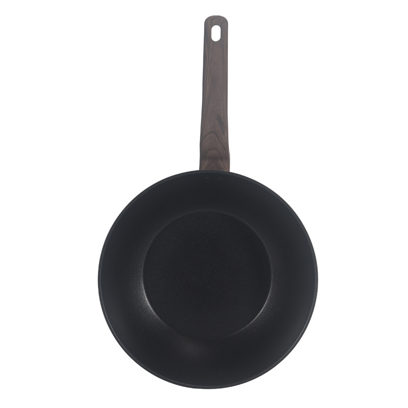 Nonstick Deep Frying Pan Induction Cookware, Non Stick Saute Pan with Lid,Healthy, PFOA PFOS APEO Free, Black