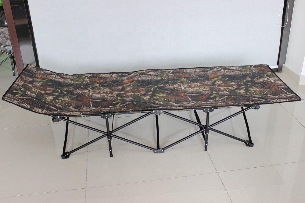 outdoor chair bed camping folding bed with wheels