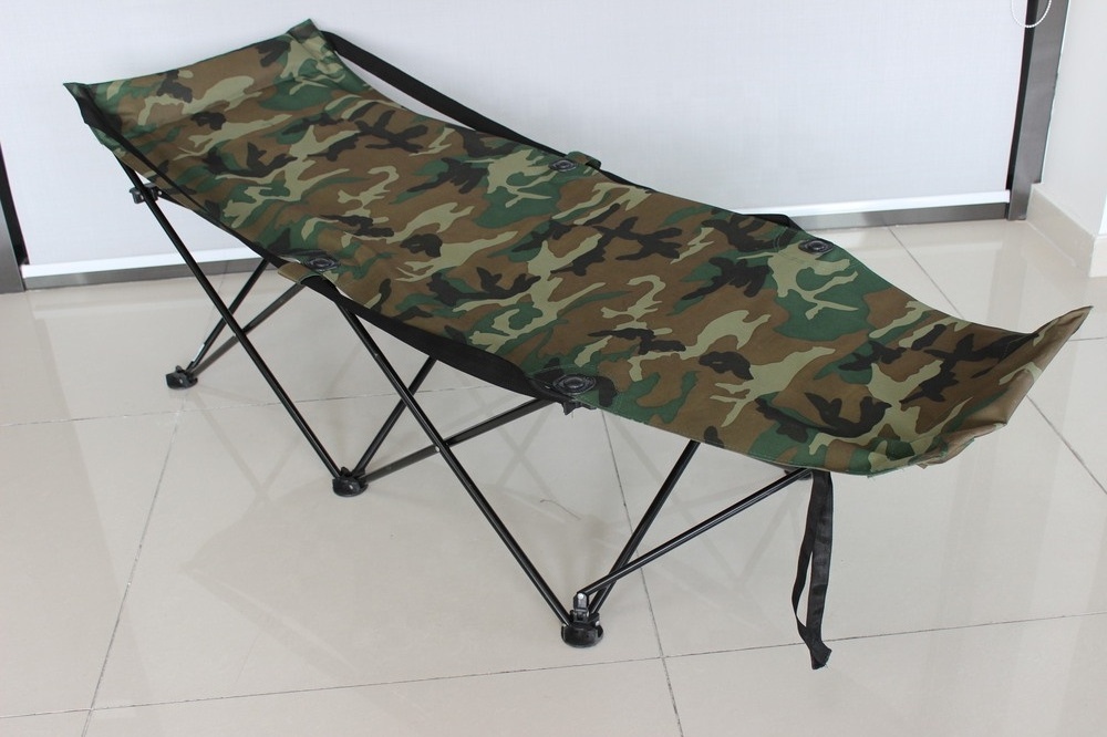 outdoor chair bed camping folding bed with wheels