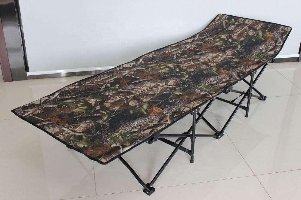 outdoor chair bed camping folding bed with wheels