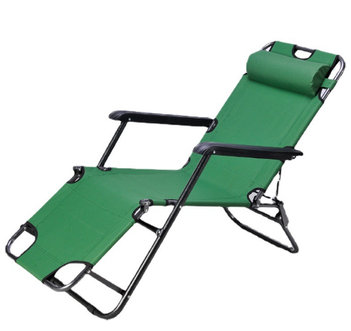 Position Adjustable Lay Down Flat Foldable Reclining Folding Sun Beach Lounge Chair