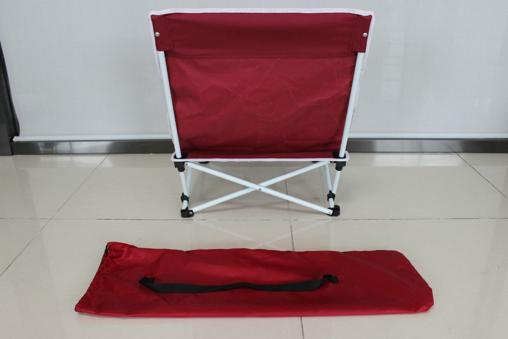 Folding Beach Chair Without Armrest Folding Camping Chair With Footrest Small Leg Chair