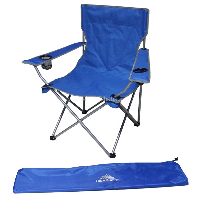 Hot Sale Folding Portable Leisure Outdoor Furniture Beach Chair Fabric One Cup Holder Camping Fishing Armchair Cheap