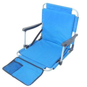 New Arrival Lightweight High Back Traveling Chair Modern Portable Compact Steel Beach Camp Folding Chair Carry Bag Outdoor Use