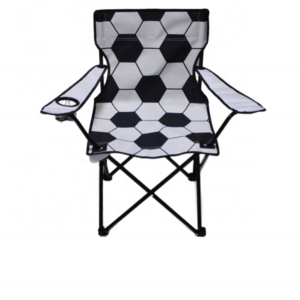 High Quality Personalized Football Printed Folding Beach Chair Modern Design Fabric Football Chair for Adults for Outdoor Use