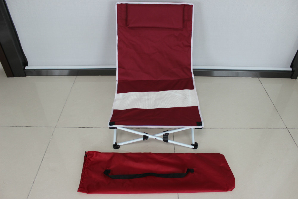 Folding Beach Chair Without Armrest Folding Camping Chair With Footrest Small Leg Chair