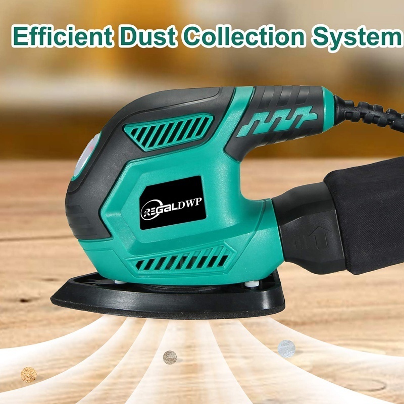 Detail Sander,Compact Electric Sander Tool,Dust Collection System,Suitable for Tight Spaces Sanding,Polishing,Removing Paint