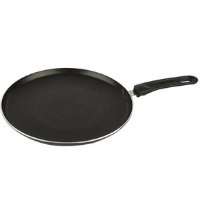 aluminum non stick coating crepe pan round flat pancake pan tawa pans