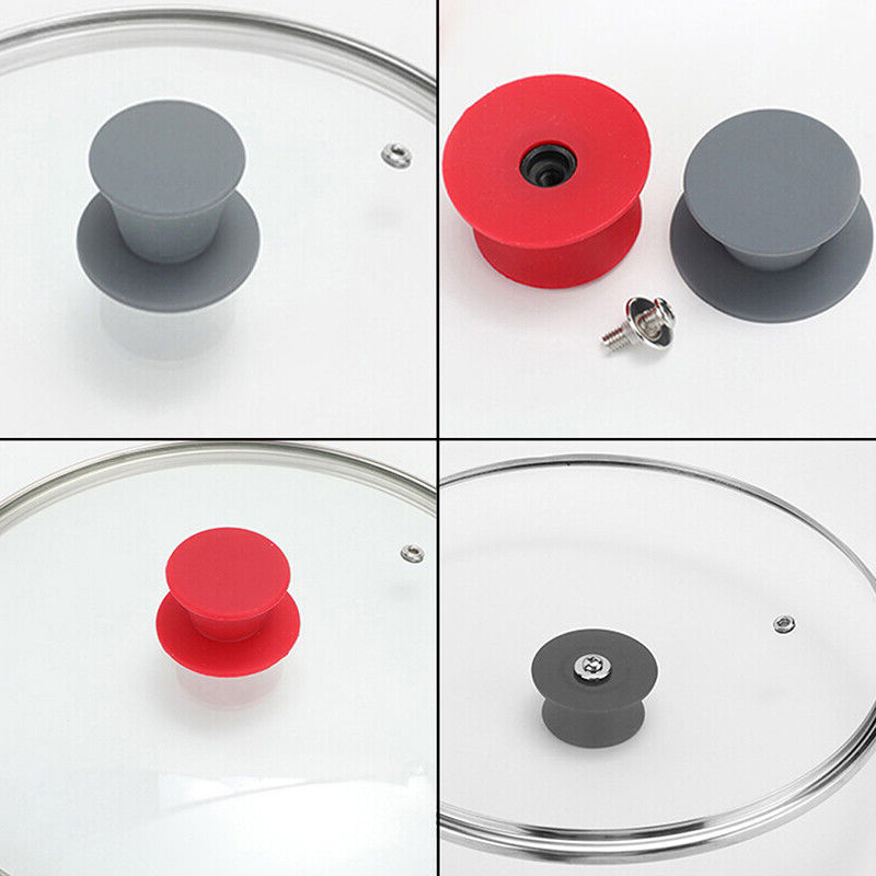 cookware pots and pans silicone knobs Glass Lid Knob New Pot  removable Handle for Glass Lid