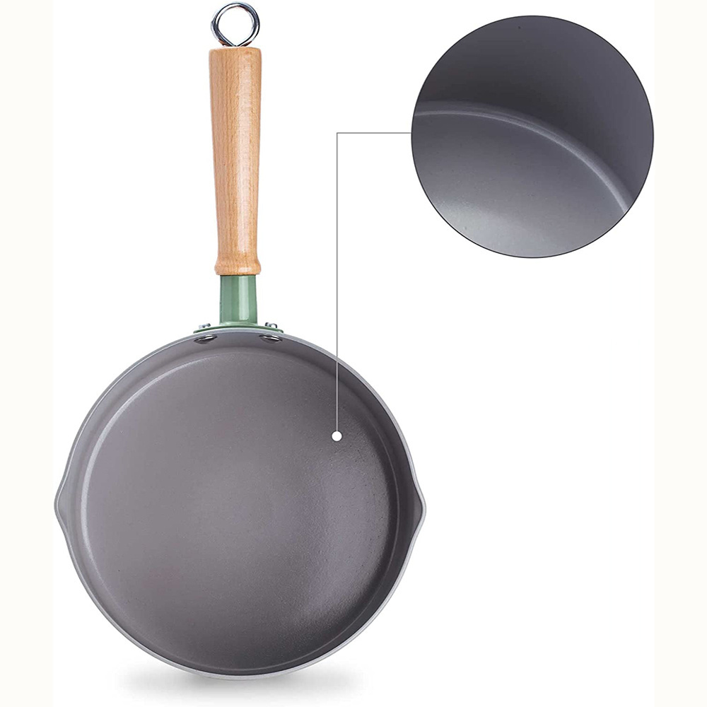 Nonstick Small Sauce Pot Cooking Sauce Pan Saucepan with stainless steel steamer for Stove Top Healthy Nonstick