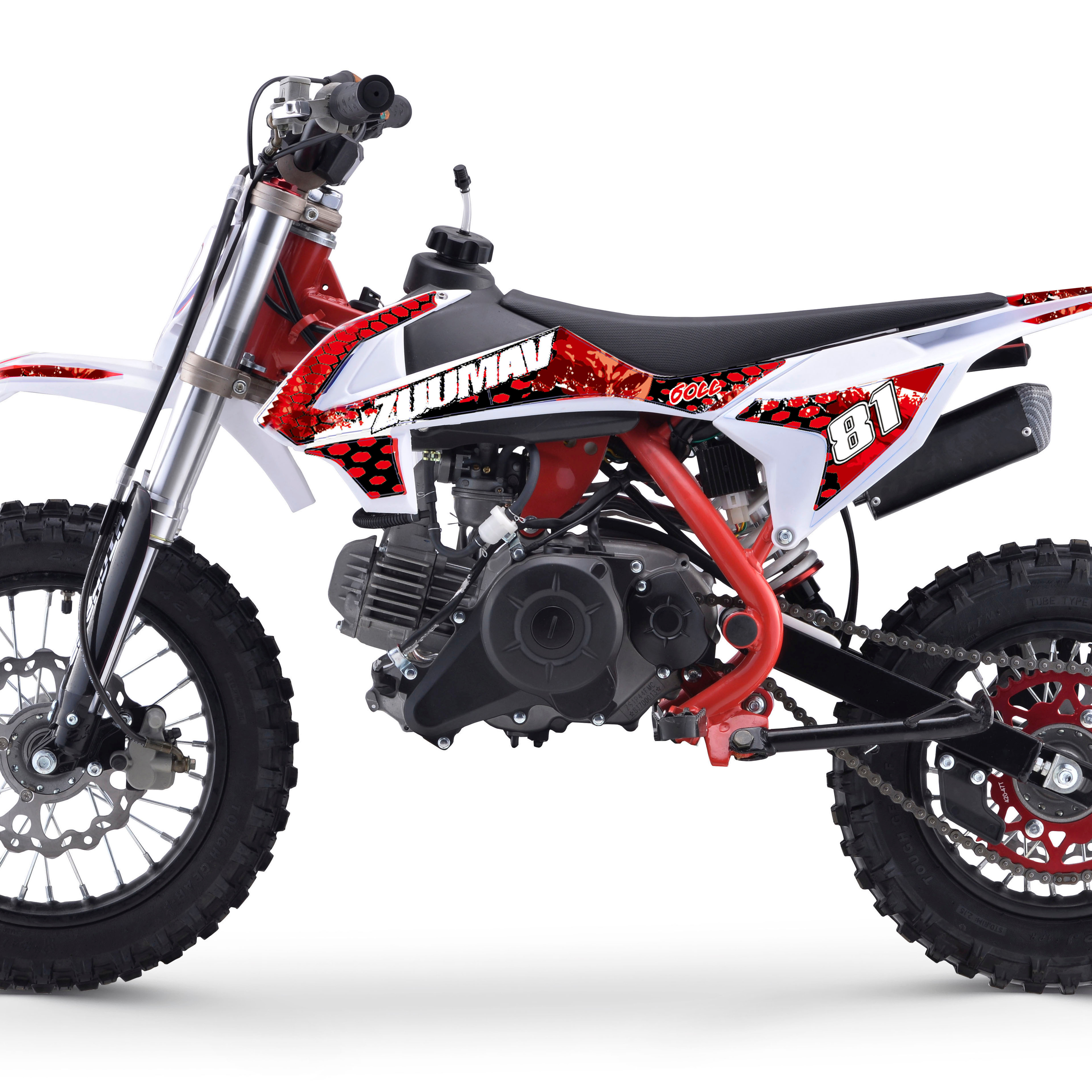 New Off Road Motorcycle Mini Dirt Bikes 4-Stroke 60ccpetrol Car Racing Children's Bicycles