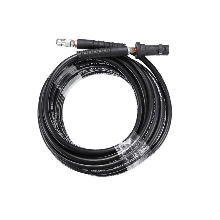 Wholesale High Quality 8m Industrial Car Wash Hose Use With Pressure Washer High Pressure Rubber Hose