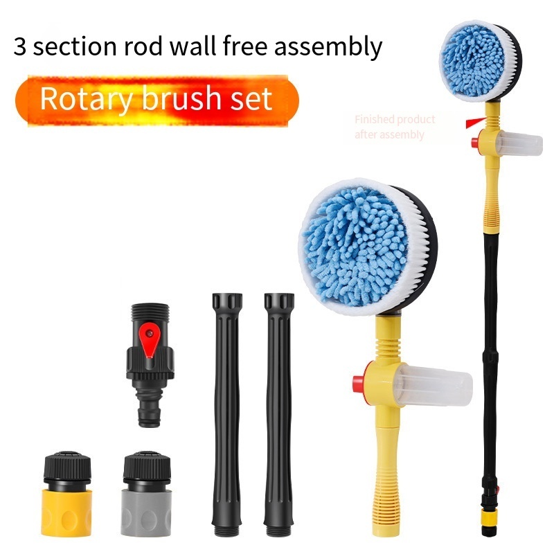 Factory Direct Selling Microfiber Rotating Car Wash Brush Multifunctional 360 Degree Car Wash Brushes Kit