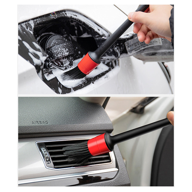 Manufactory Wholesale 5pcs Set Plastic Automotive Console Cleaning Brushes Car Cleaning Detailing Brush