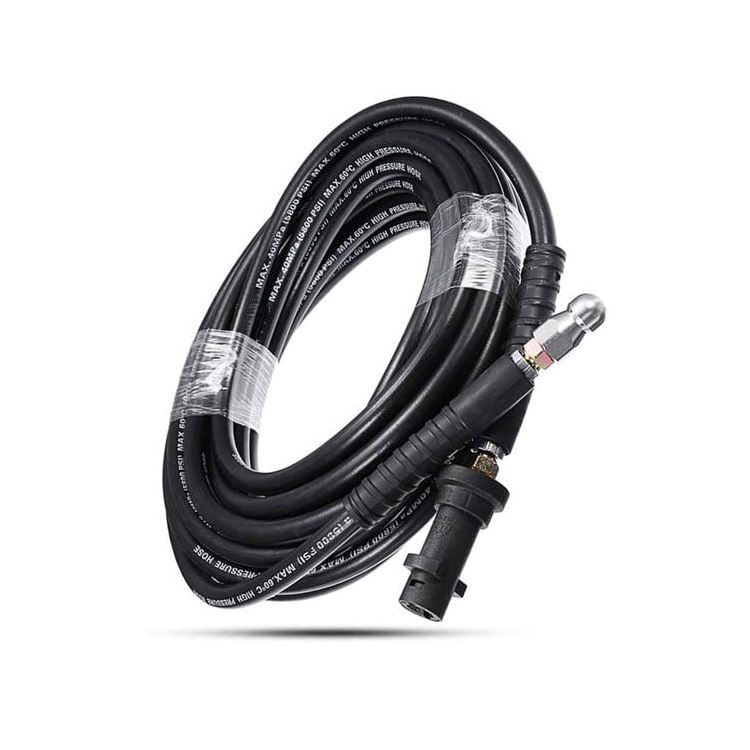 Wholesale High Quality 8m Industrial Car Wash Hose Use With Pressure Washer High Pressure Rubber Hose