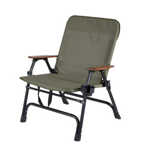 Factory High Quality Lightweight Portable Collapsible Lounge Folding Camping Chair