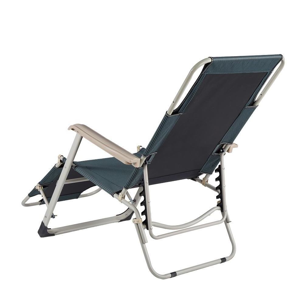 Portable Lightweight Heavy Duty Adjustable Camping Reclining Chair Zero Gravity Chair Reclining Beach Sun Lounger