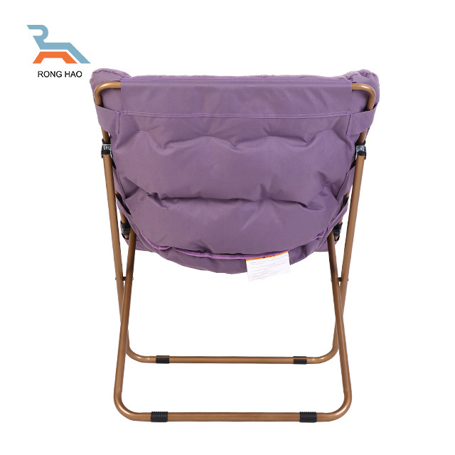 Factory Direct Sale Extra Large Foldable Padded Moon Chair