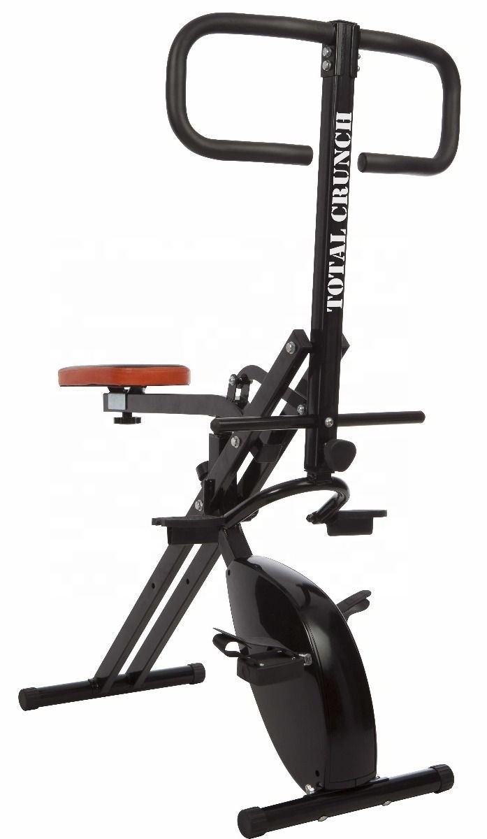 Total Crunch Evolution - 2-in-1 Fitness device Home Gym Machine belt Exercise Bike