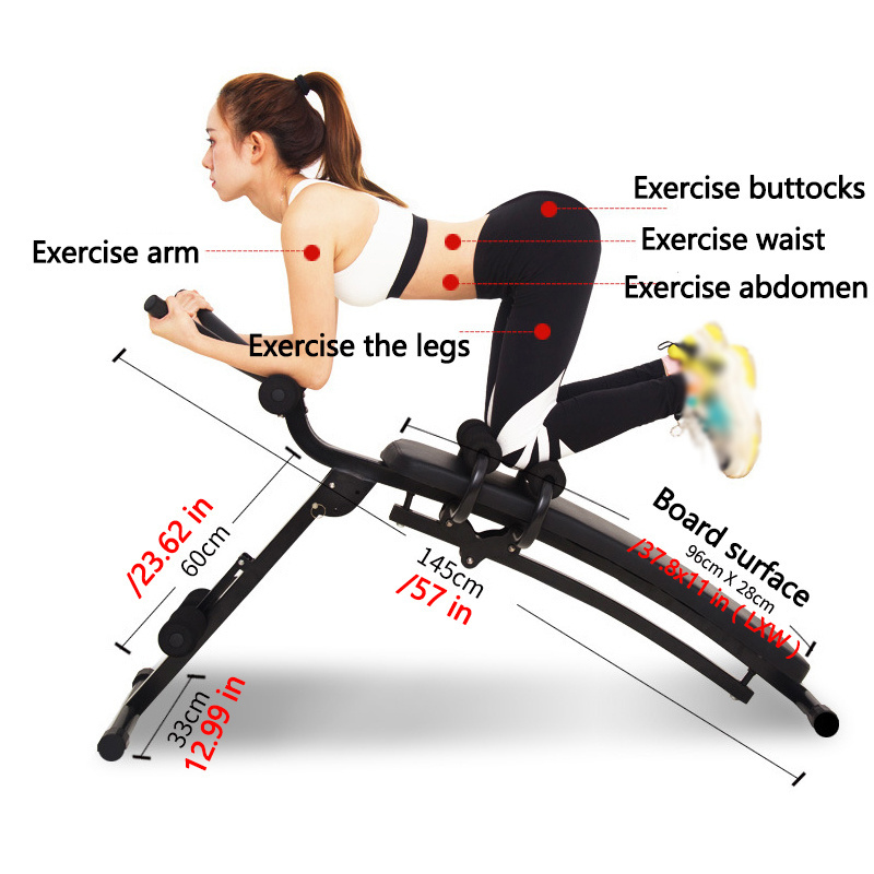 Folding Design with Adjustable Positions Slant Board  to exercise abdominal muscles sit up bench