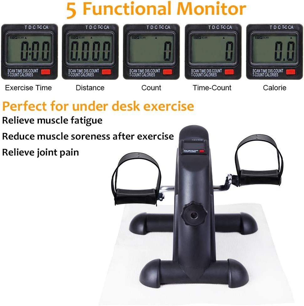 sports equipment under desk cycle indoor mini exercise bike foot  pedal exercisers for disabled