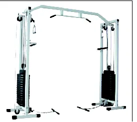 RUIBU Multi-Functional Cable Machine Functional Trainer Compact at Home Workout Machine with Accessories Home Gym Cable Machine