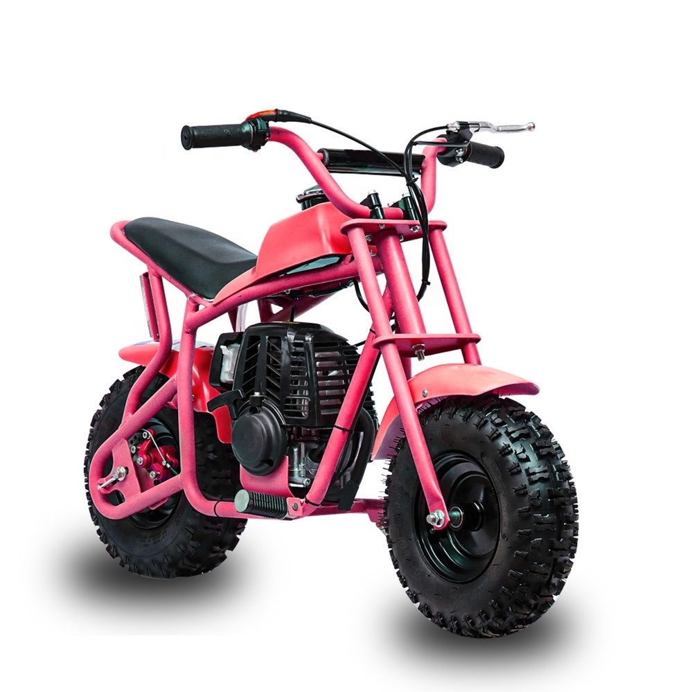 Kids Mini Gasoline Motorcycles 49cc Pink Dirt Bike