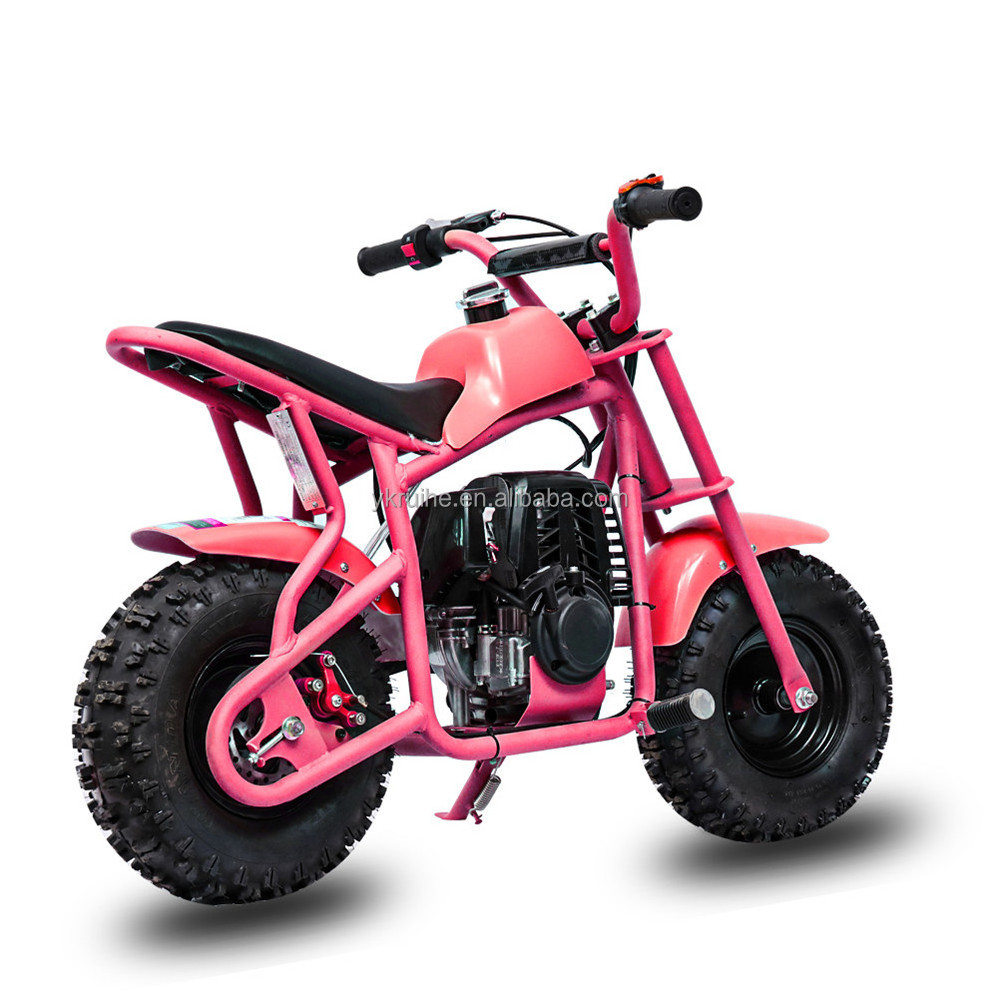 Kids Mini Gasoline Motorcycles 49cc Pink Dirt Bike