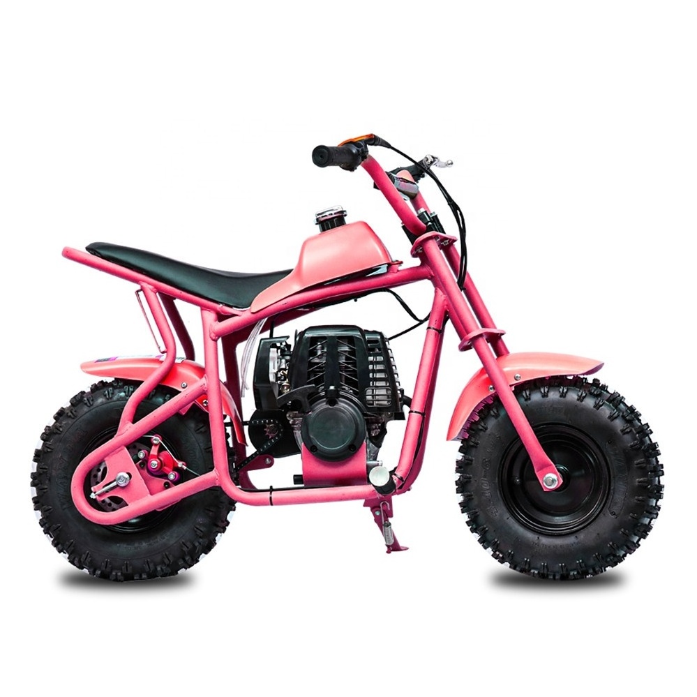 Kids Mini Gasoline Motorcycles 49cc Pink Dirt Bike