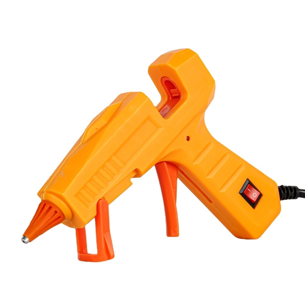 Factory outlet Anti-scalding nozzle 20W hot melt glue gun 7mm hot melt glue special 110-220V with yellow color