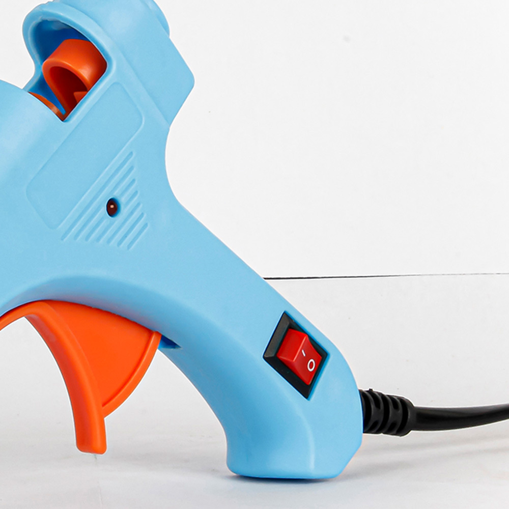 New product Anti-scalding nozzle 20W hot melt glue gun 7mm hot melt glue special 110-220V with blue color