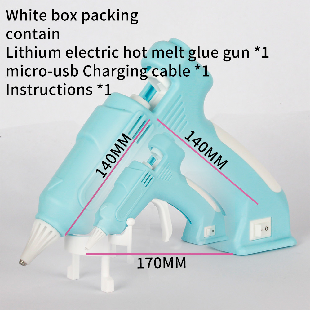 New product 3.6V Cordless Hot Melt Glue Gun Rechargeable Lithium Electric Hot Glue Gun