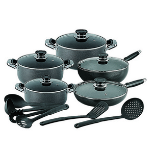 Hight quality non stick aluminium kitchenware set cooking pot cookware set