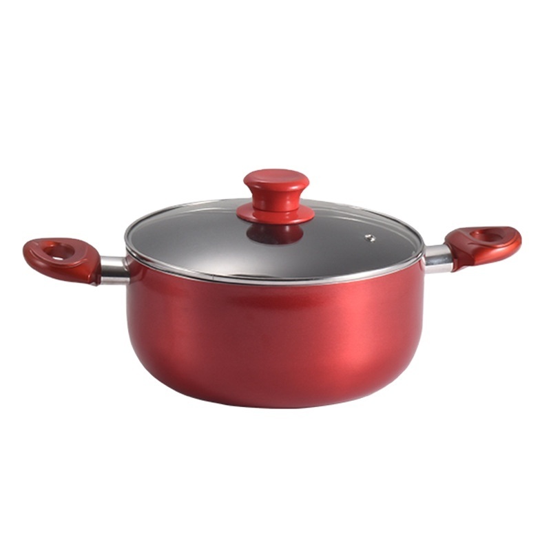 Cooking Pot Set Non-stick Cookware Chinese Factory Custom Pressed Aluminum Cookware Home Kitchenware