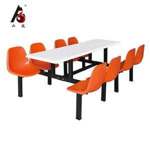 Shanfeng Durable Using Dining Hall Table And Chair High School Student Dining Table Set for 8