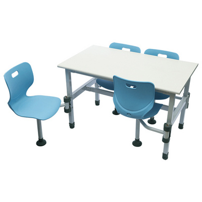 Shanfeng High Quality School Canteen Cafeteria Table Four Seats Dining Table And Chair Set