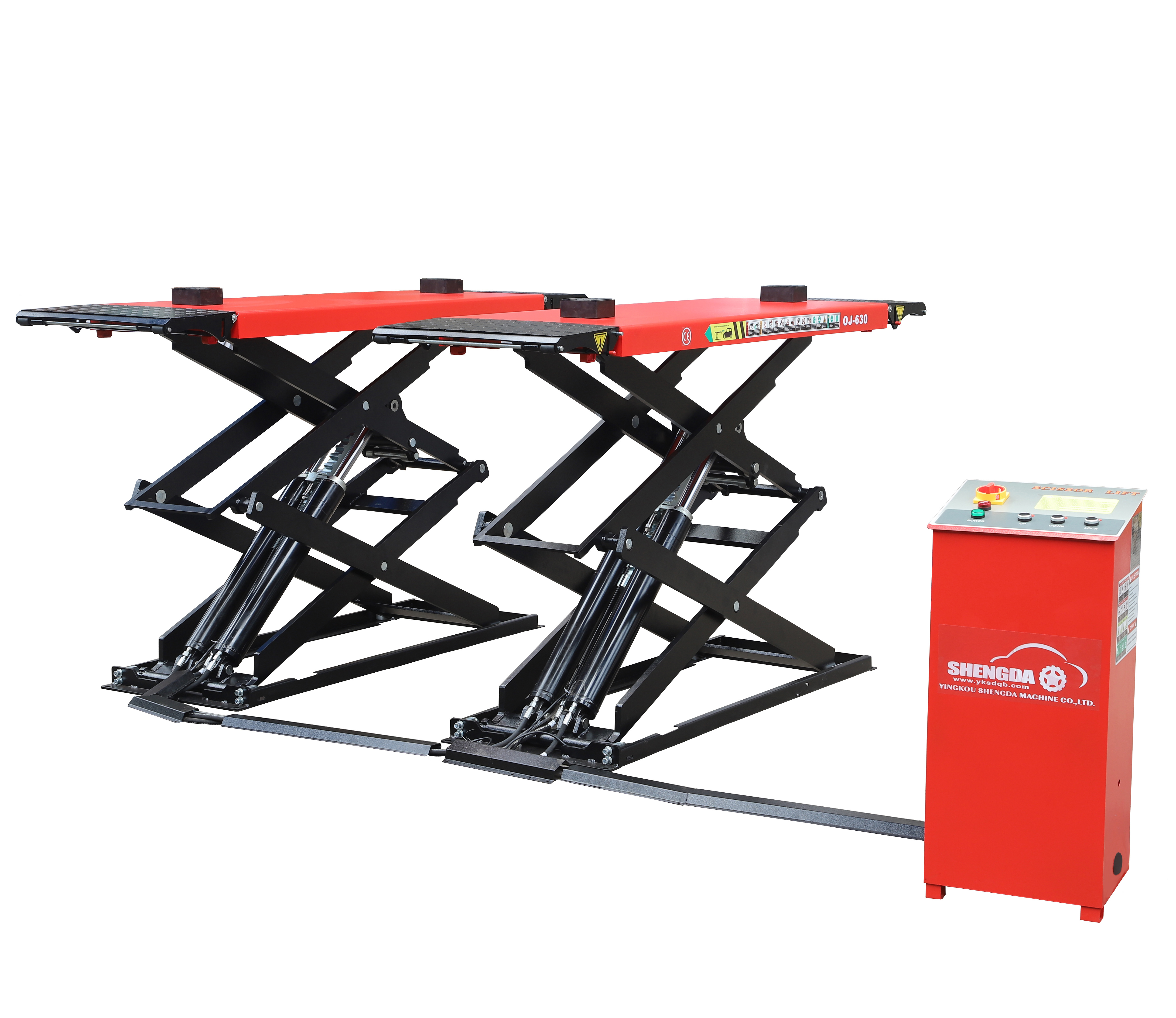 Full Rise Scissor Auto Lift OJ-630 hydraulic Lock