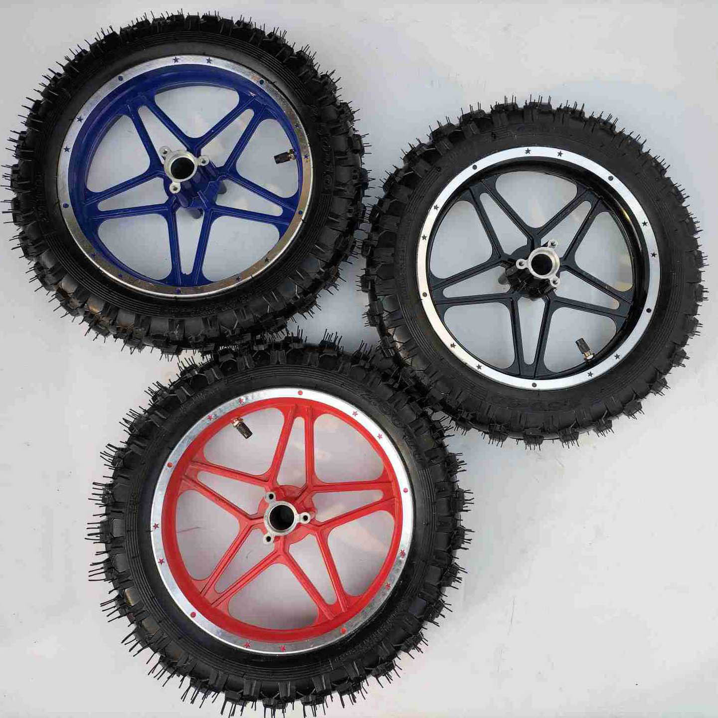 Mini Dirt Bike Wheels Tires 250-10 Wheel Hub Tires Wheel Bicycle Tire for Pocket Bike Cross Quad Kid Moto