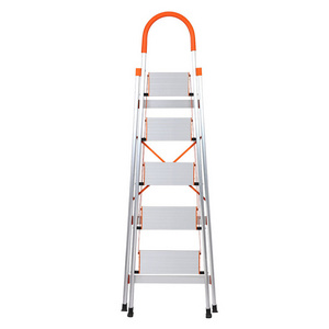 Cost Sale Supermarket 5 Step Ladder Dolly Compact SY-100A Steel Step Ladder With Handrail