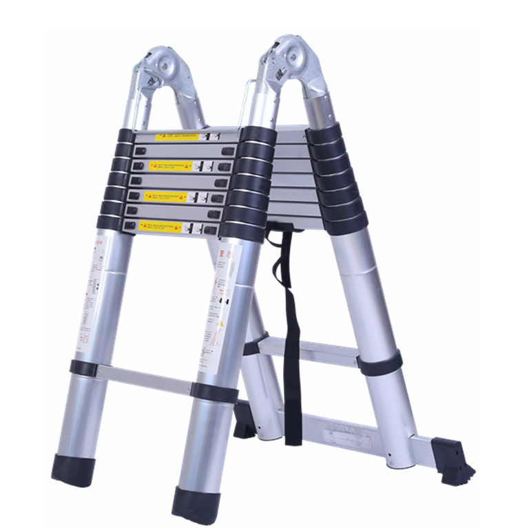 telescoping ladder 16ft folding double steel step aluminium scaffolding with wheels