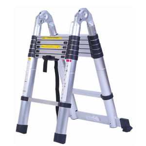 telescoping ladder 16ft folding double steel step aluminium scaffolding with wheels