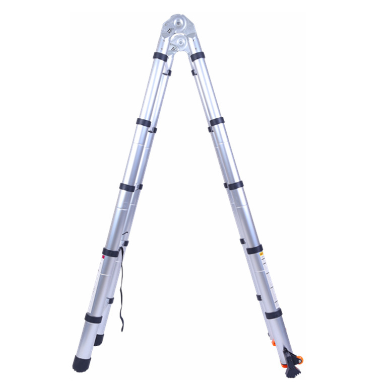 telescoping ladder 16ft folding double steel step aluminium scaffolding with wheels