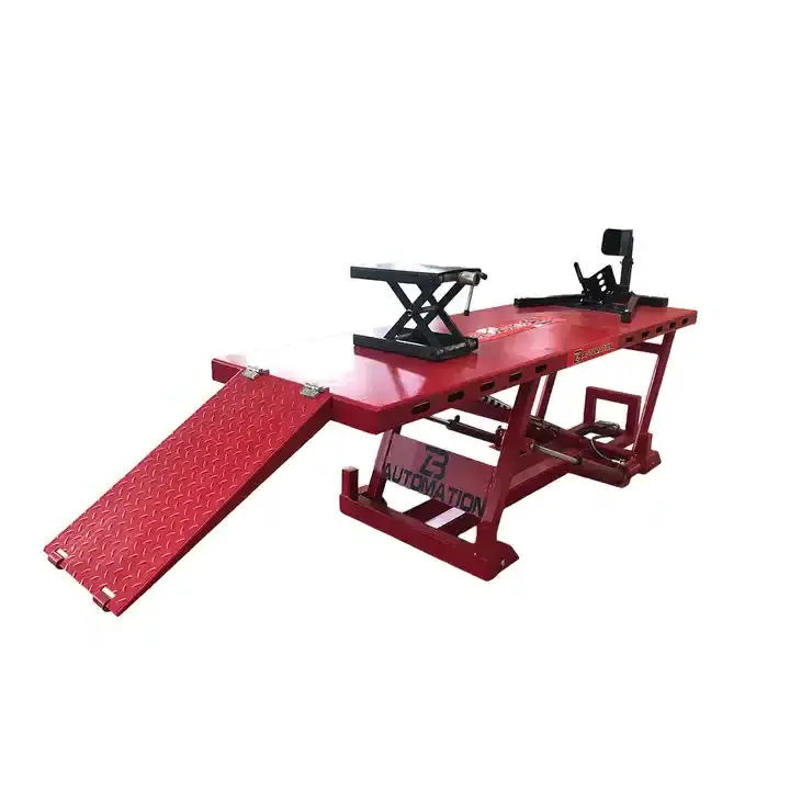 Tyre Workshop Equipment Motorcycle Lifter Hydraulic Lifting Table Motorcycle Scissor Lift