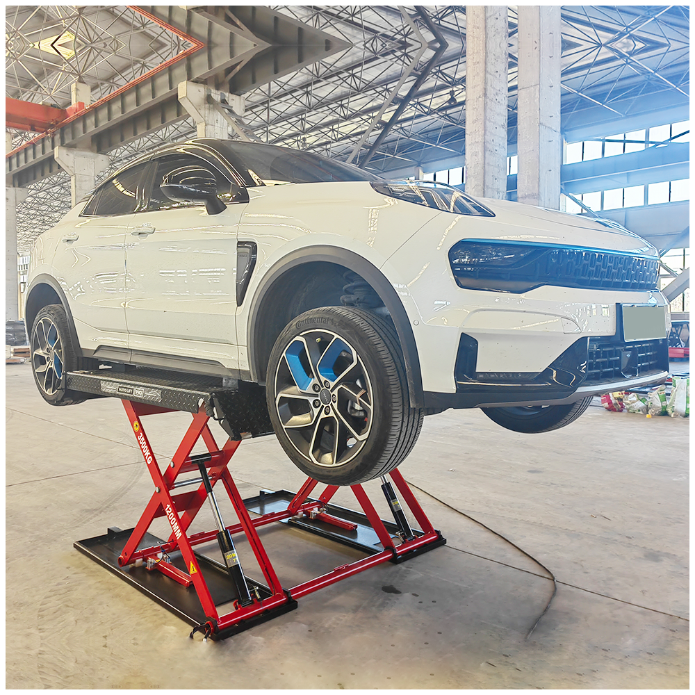 3.5T 2 cylinder cheap portable mobile movable mid-rise scissor car lift car lifting machine