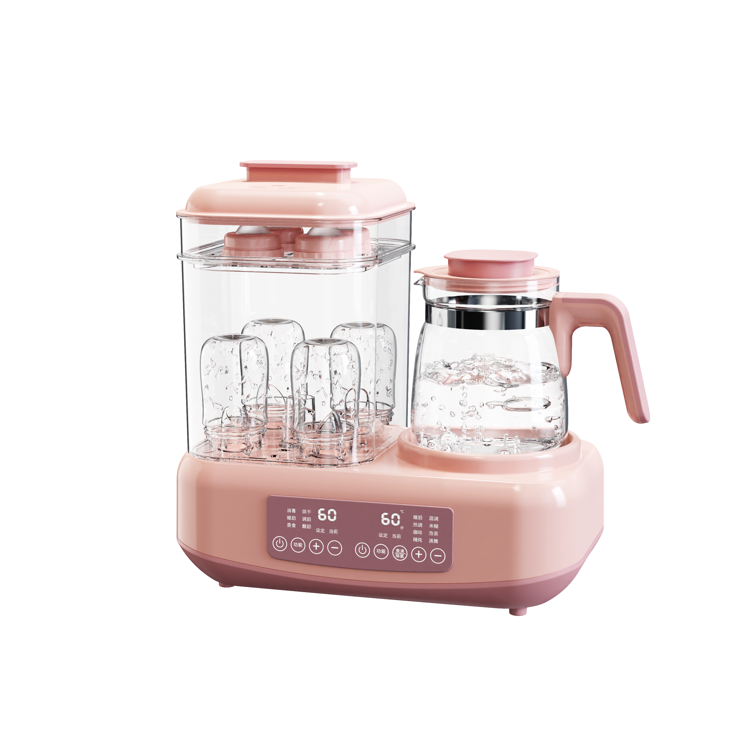 Wholesales 2 IN 1 Baby bottle milk warmer electric kettle with sterilizer and dryer